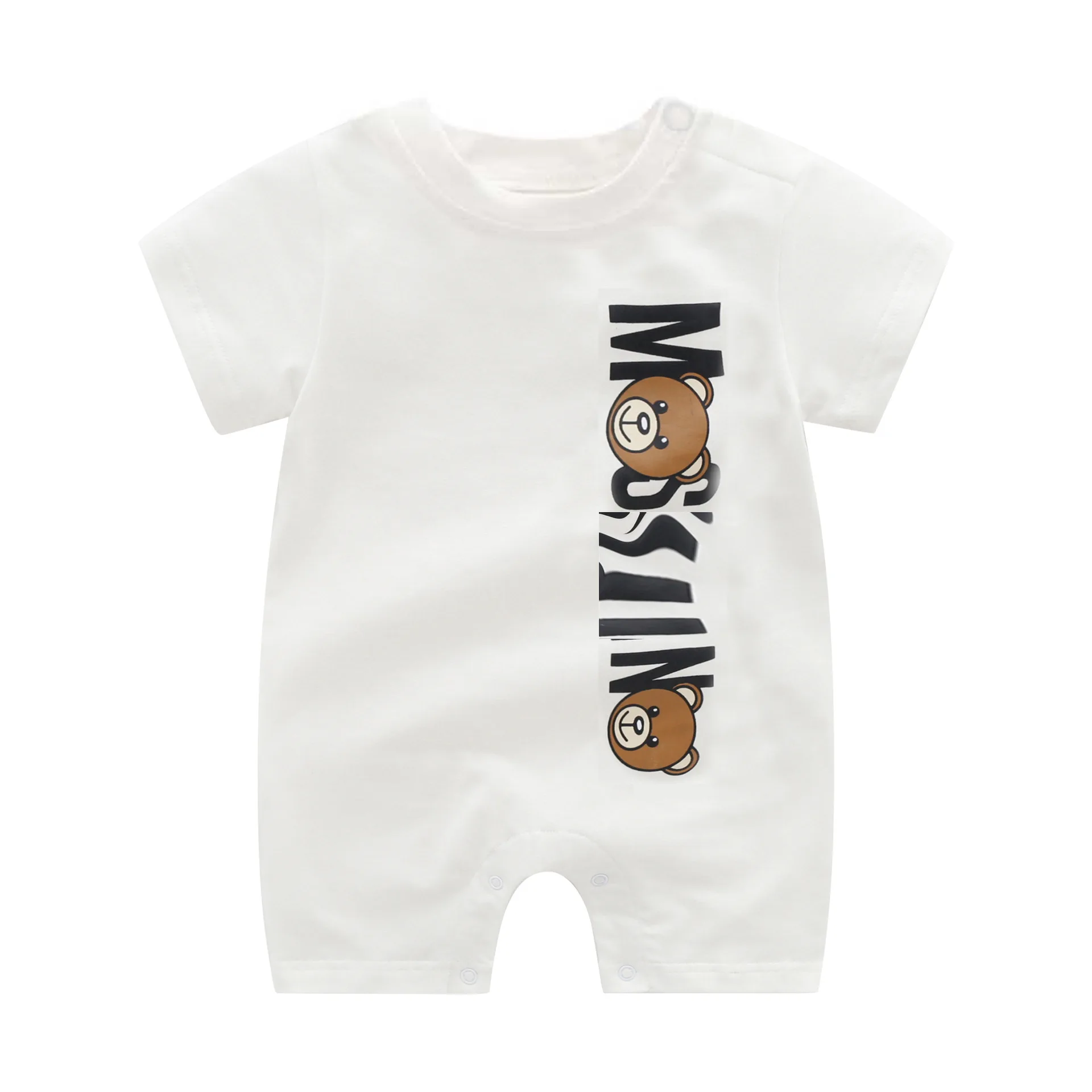 

Trending hot products 2021 summer new style newborn baby clothes romper, As picture
