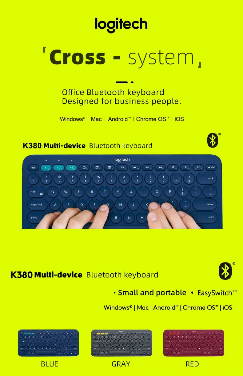 Logitech K380 Wireless Keyboard Multi Device Convenient Portable Office Keyboard Buy Portable Keyboard Slim Wireless Keyboard Logitech Wireless Keyboard Product On Alibaba Com