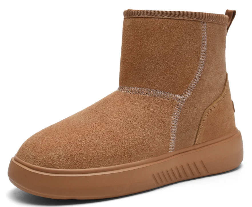 

Casual Short Fluff Plush Winter Boot warm TPR bottes chaudes Suede Outdoor Ankle women Snow Boots