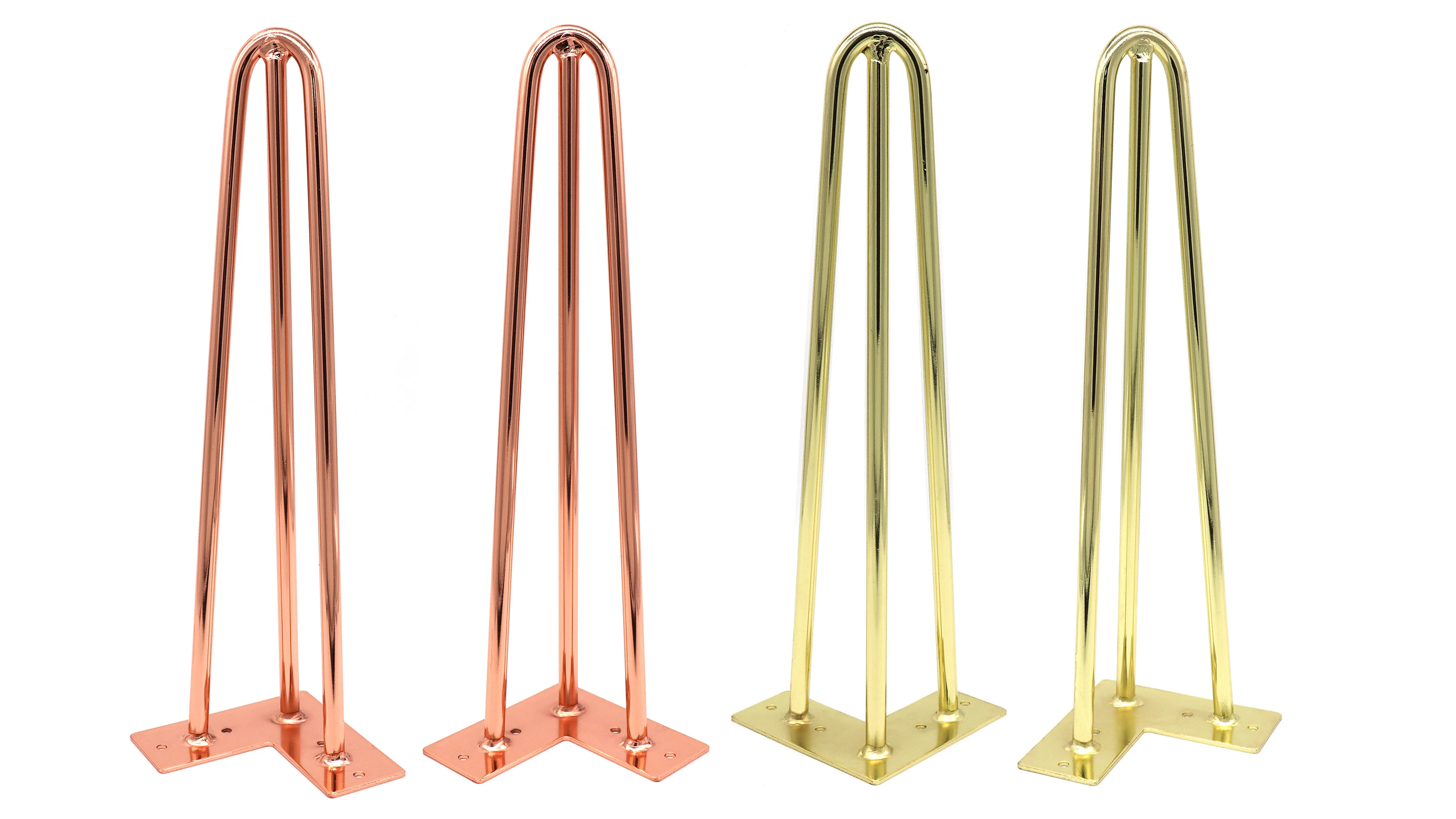 Clamp Table Legs Vanity Modern Round Glass Steel Chrome Dining Coffee