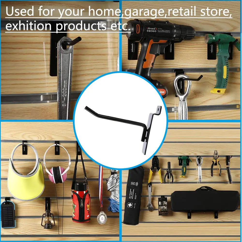 Jhmech Slatwall Single Hook Pin Shop Display Fitting Prong Hanger