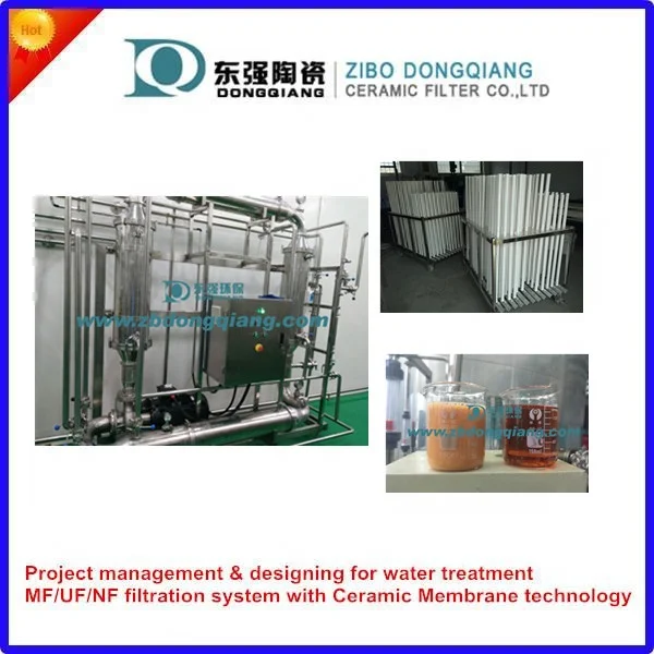 
ultrafiltration ceramic membrane filter element 