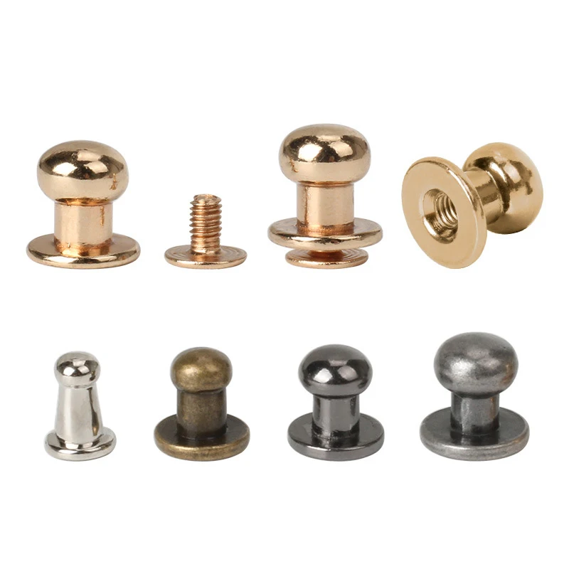 

Wholesale Monk head pacifier nail Zinc alloy round head screw Iron botton rivets for leather Bags, Gold,silver,gunmetal,antique brass,accept custom