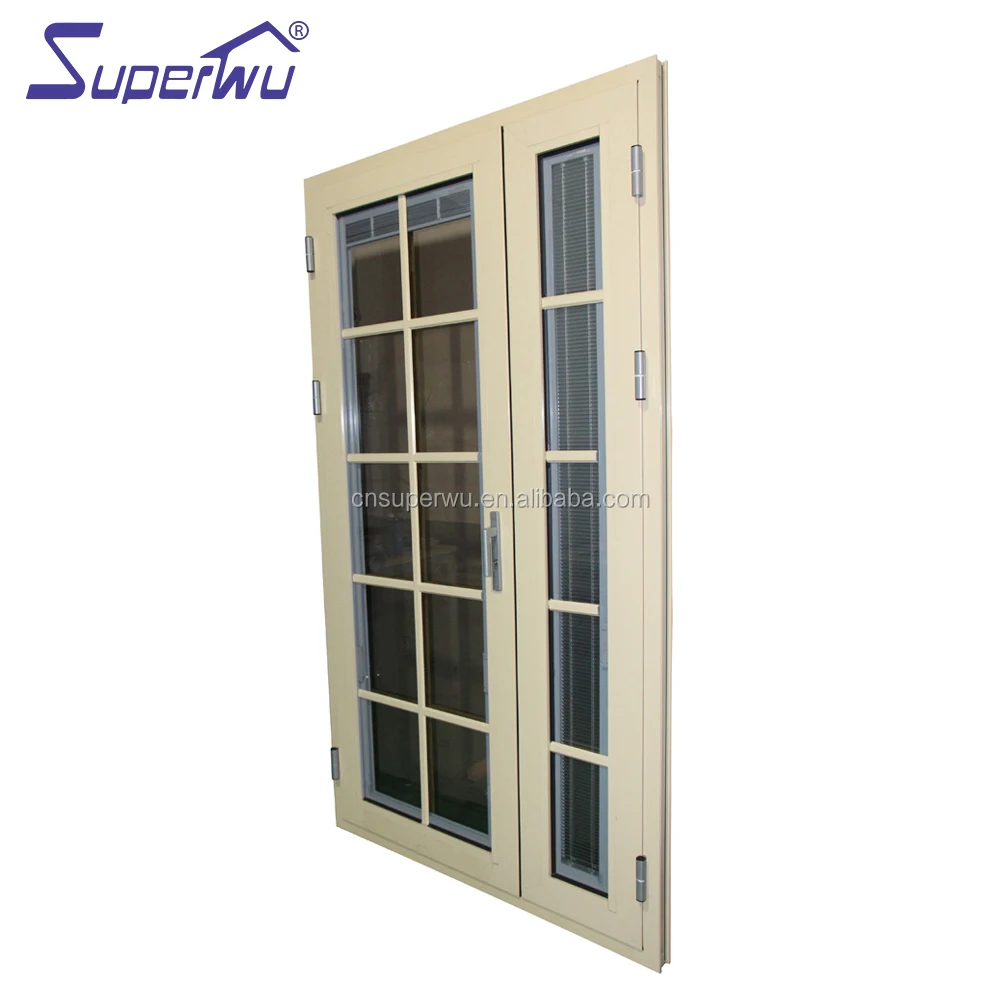 Hurrican proof New design nea to sea aluminium glass swing door