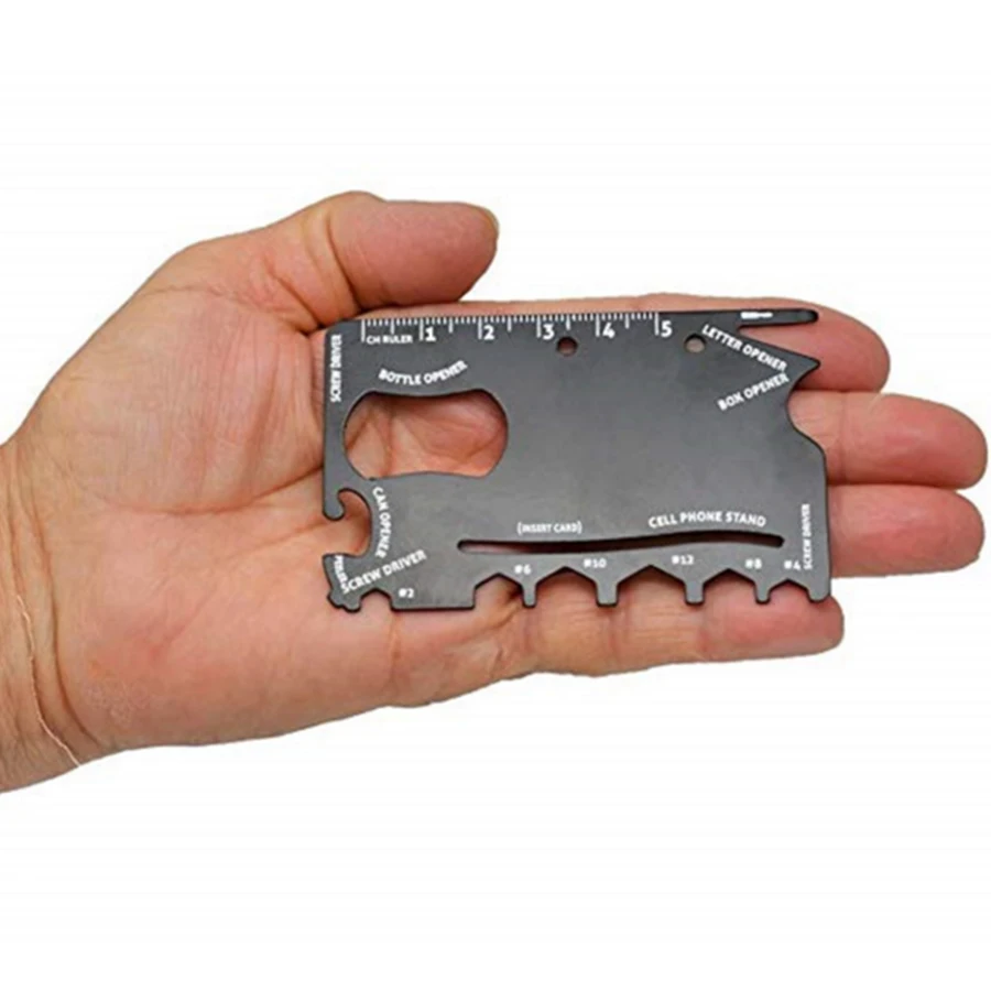 

Multi Tool Stainless Steel Hunting Camping Pocket Army Credit Card Knife