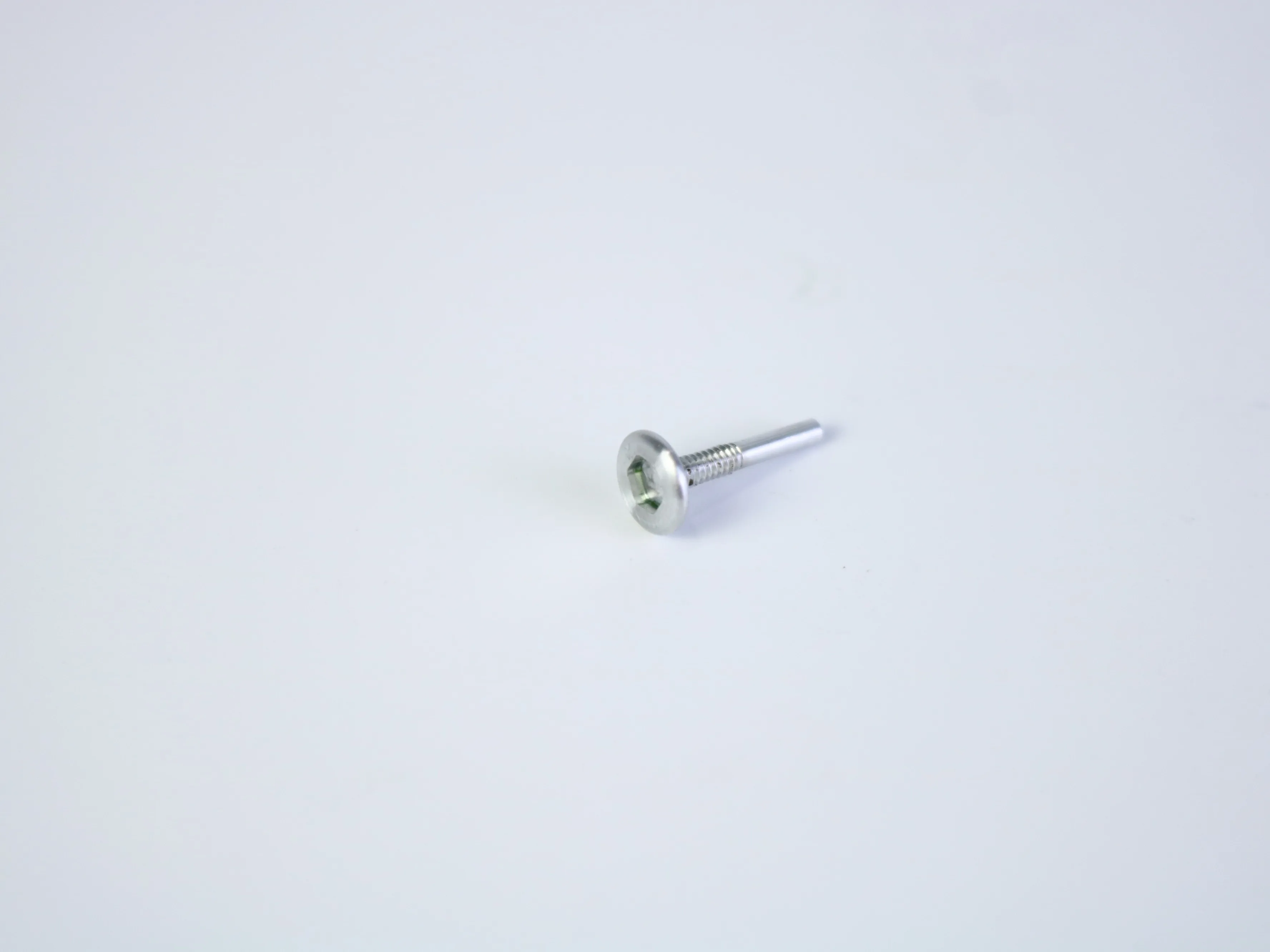 Custom turned 6061-T6 aluminum fastener with round head