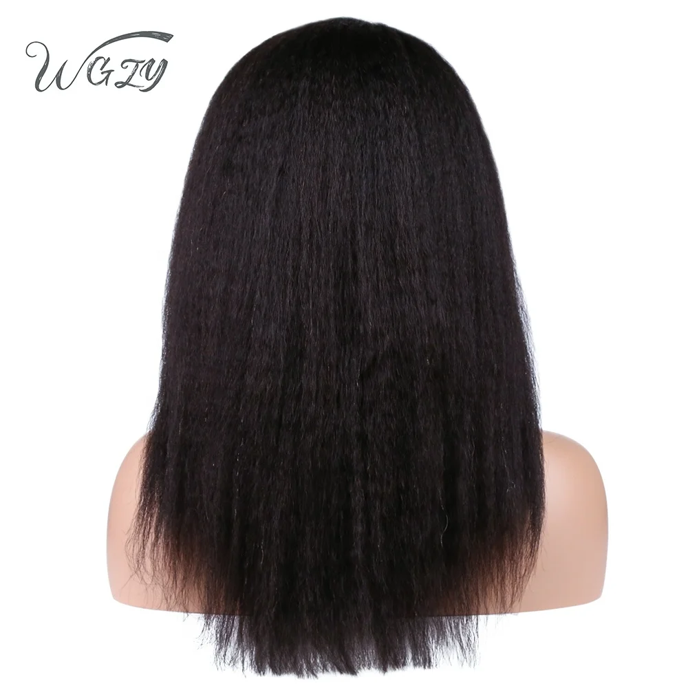

Wholesale 100% unprocessed Virgin brazilian human hair party wig vendors 130 150 180 density kinky straight full lace wig