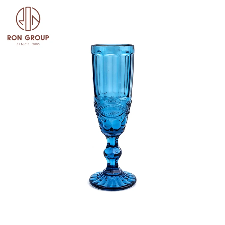 

Factory hot sale 150ml capacity color clear drinking champagne glass, Burgundy/amber/clear/green/blue