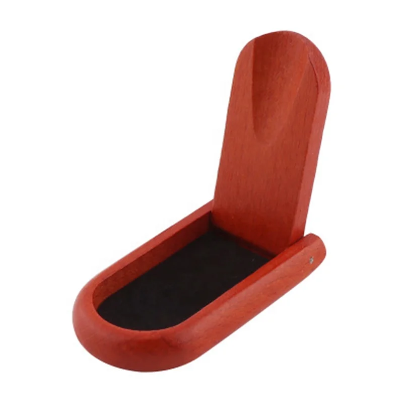 

Wooden Folding Smoking Pipe Holder, Red/brown