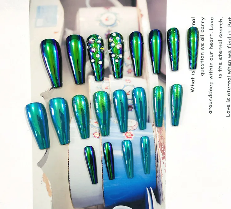 

OMG art 3d fakenail rhinestone stick for fake nail with decoration diamond crystal on fingernails, Colorful