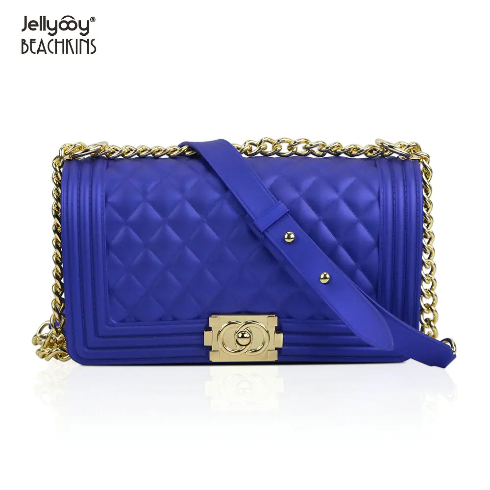 

Jellyooy BEACHKINS PVC Blue Jelly Bag Matte Solid Color Large Purse Bag Women Handbags Fashion Candy Color Jelly Purse Bags, Many colors, accept make new colors.