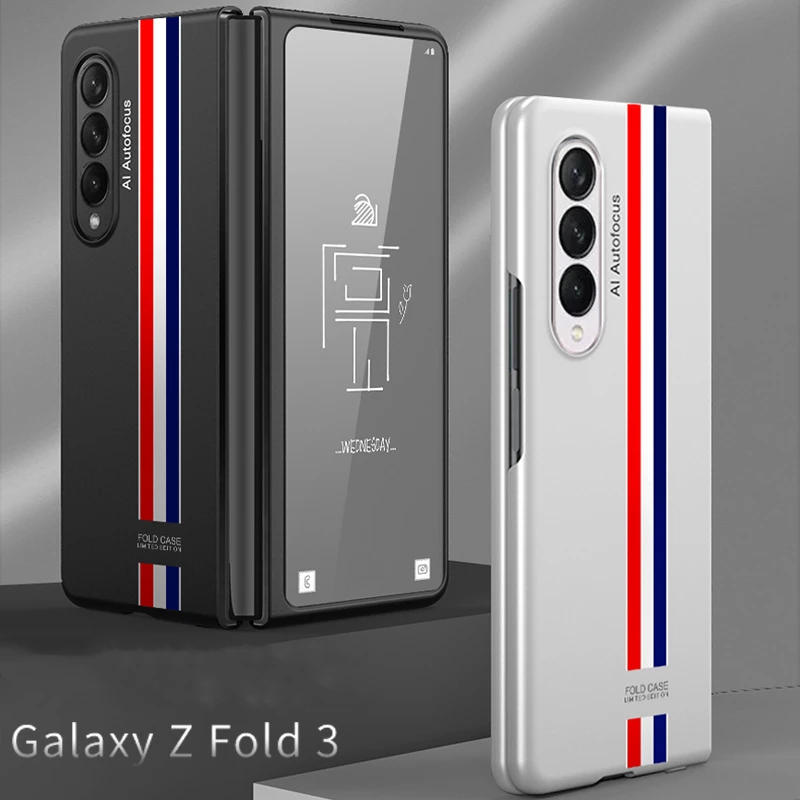 

Painting Colorful PC Flip Phone Case For Samsung Galaxy Z Fold 3 Shockproof Phone Case