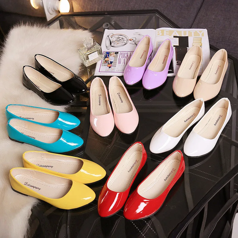 

office women ladies loafers custom leather fashion comfortable flat shoes for girls