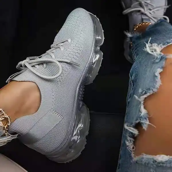 

Dropshipping New Arrival fashion sneakers Lace-up Air Cushion Running Shoes Awesome Brand Designer Women's Fashion Sneakers