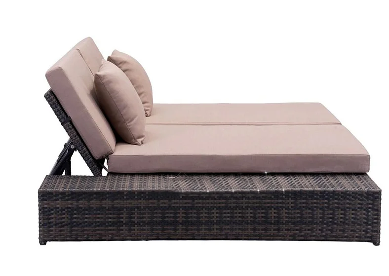 
Modern Design Rattan Wicker Outdoor Furniture Sun Lounge Beach Swimming Pool Chair Set 