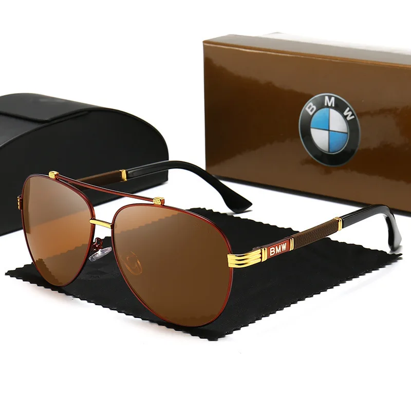 

2021 new sunglasses men's anti-ultraviolet sunglasses fashion high-end polarized lens driver mirror driving, Multi colors