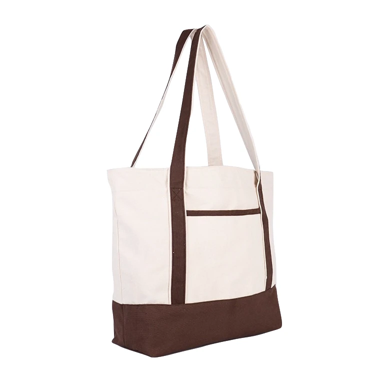 
Oversized Beige Washed Sturdy 18 Ounce Cotton Canvas Diaper Grocery shoulder tote bag with Gusset bottom 