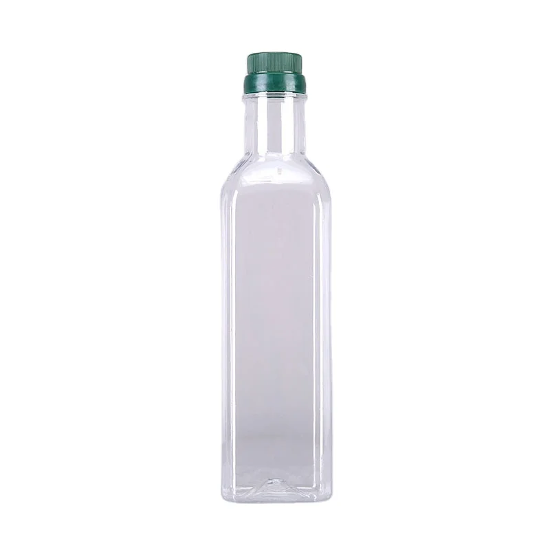 

plastic pet bottle cooking olive oil food grade bpa free oil spray bottle with screw cover, Clear