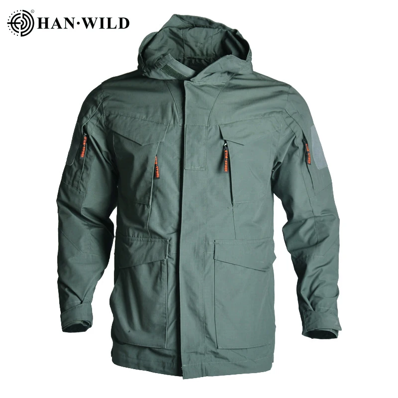 HAN WILD New Design m 65 Field M65 Printing Denim Tactical Jacket With in the Stock