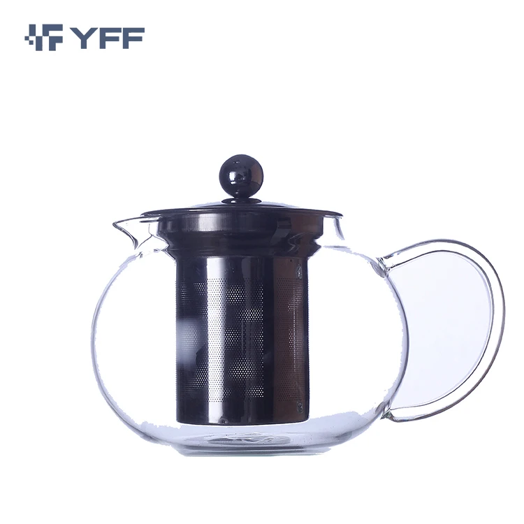 

Eco-Friendly Transparent Heat Resistant Clear Borosilicate Glass Tea Pot