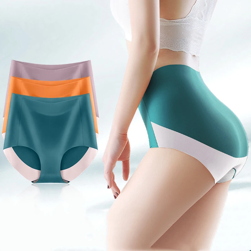 

Women Panties High Waist Underwear Seamless Female Underwear Cotton Crotch Abdomen Wholesales Dropshipping plus size Lingerie