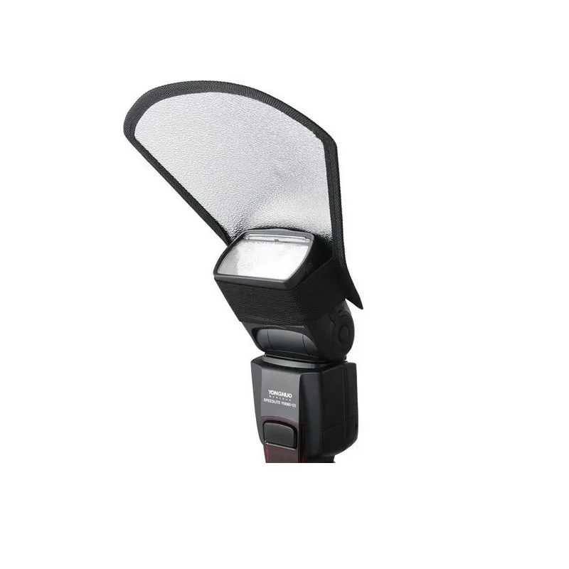 

Universal Camera Flash Diffuser Softbox Silver and White Reflector For all camera, White silver