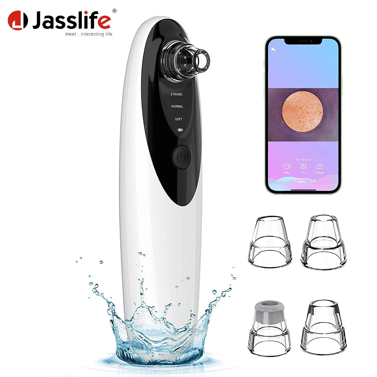 

Home Use Skin Care Deep Pore Cleaner Intelligent Visual Nose Blackhead Remover Kit Suction Vacuum With Camera Mini Blackhead Rem