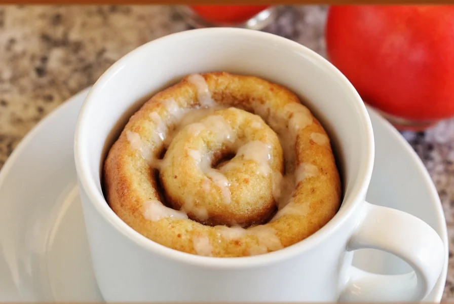 cinnamon roll mug cake