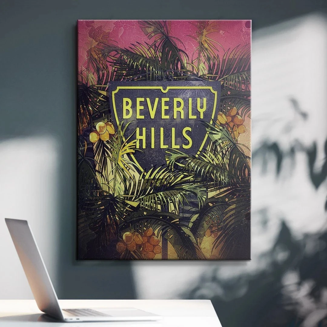 

Canvas Hd Prints Beverly Hills Pictures Wall Artwork Vintage Painting Home Decoration Nordic Modular Poster Living Room No Frame