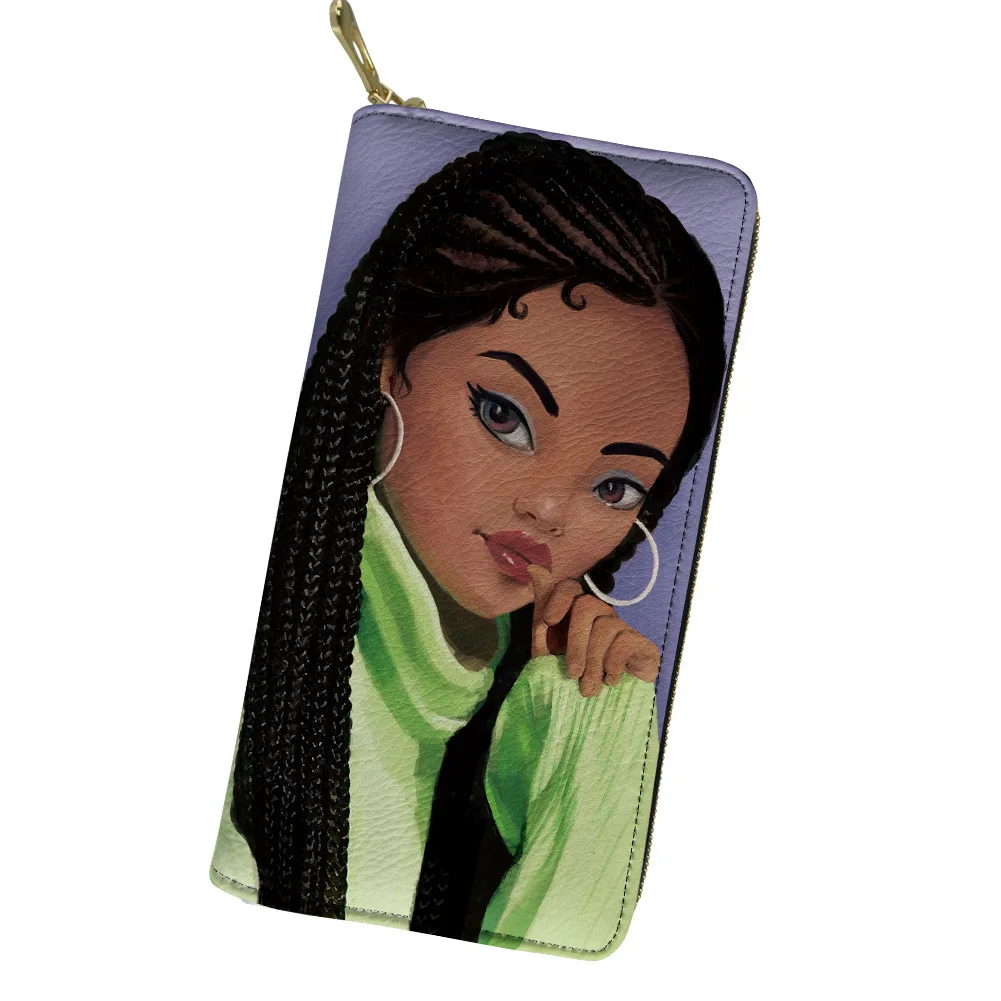 

Factory customization pattern long PU wallets mens large capacity zipper clutch woman wallet bag one piece can custom wallet, Colorful