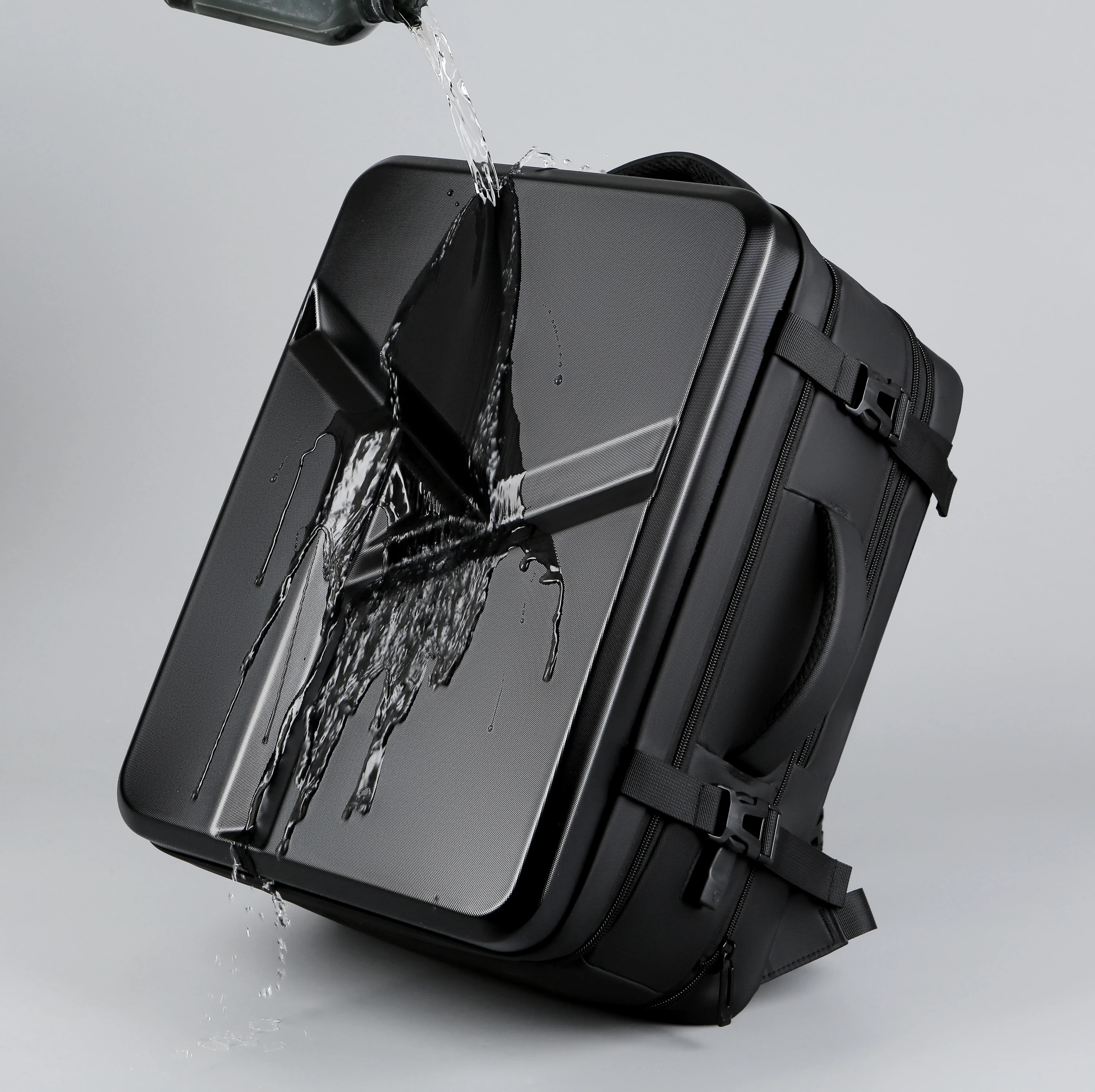 

2022 New Business Anti-theft Men Backpack Usb Charging Waterproof 17.3 Inch Eva Laptop Bag Men Travel Backpack, Black, gray, blue
