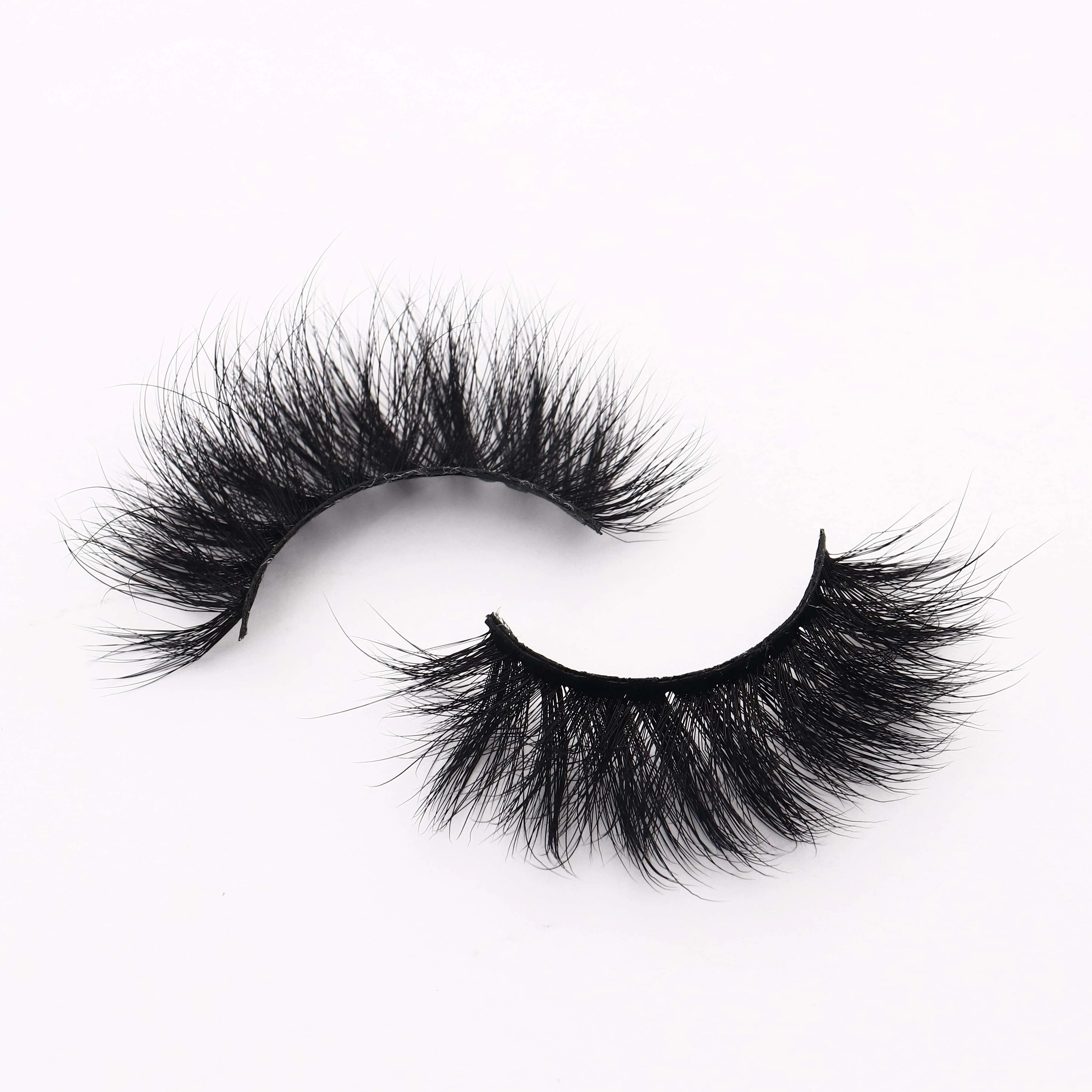 

Wholesale price eyelash vendor can add your logo 20mm-25mm faux mink eyelashes with clear free box