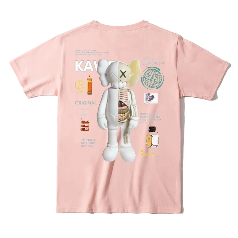 

Unisex T shirt men women off high-grade graphic custom cartoon pattern white short sleeved loose fitting plus size t-shirts