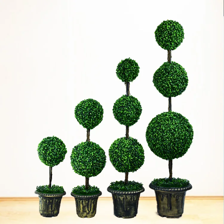 1.8m Highly Artful Artificial Topiary Boxwood Trees Faux Decorative