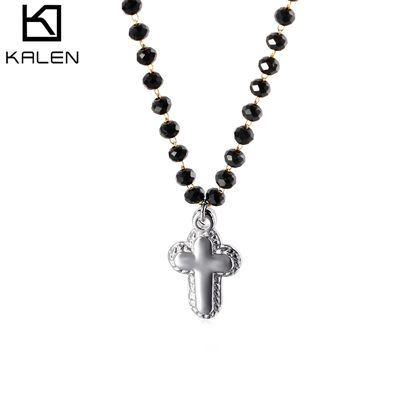 

New Product Sliver Color Pendant Crytal Balls Chain Necklace Cross Pendant Necklace, Gold ,silver