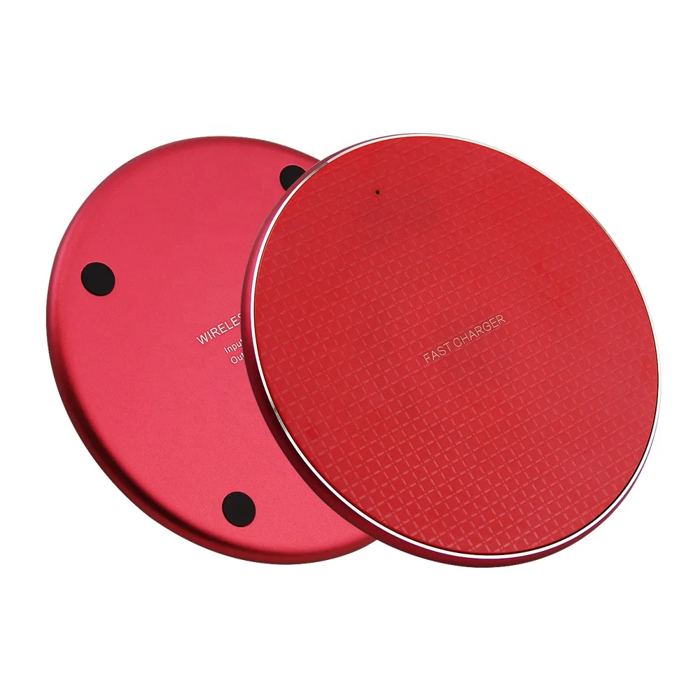 
Cheapest Promotion Gift QI 10W Output Fast Charging Mobile Phone Wireless Charger for iPhone Huawei Samsung 