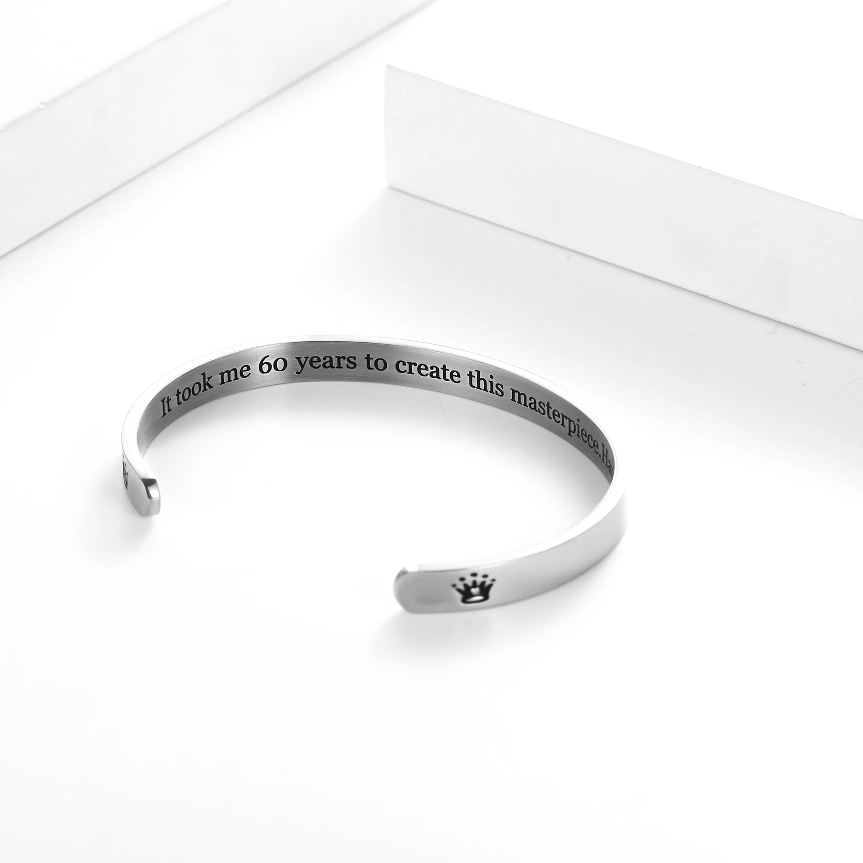 

Wholesale fashion bangles with letter stainless steel bangle bracelets for woman