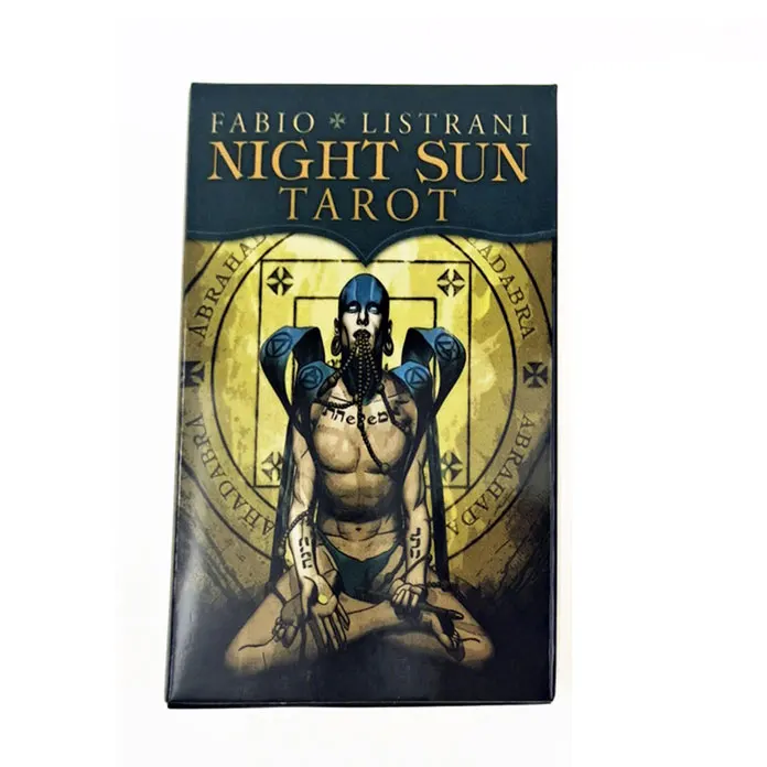 

Night Sun Tarot Cards English Deck Guidebook Table Card Game Magical Fate Divination Game Tarot