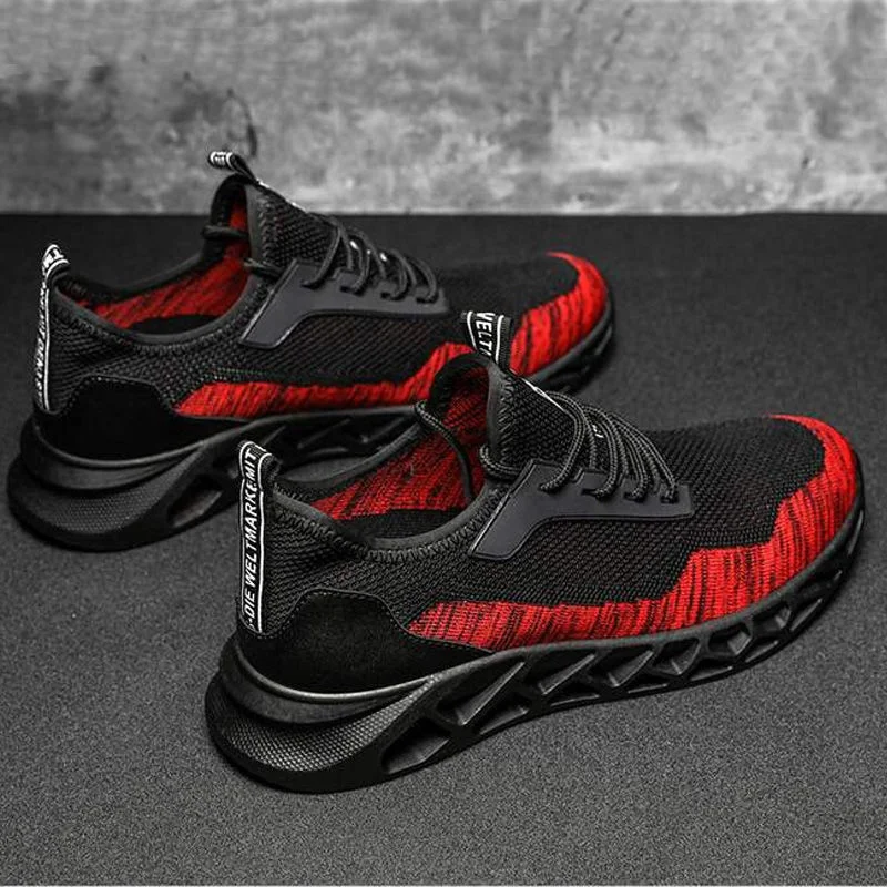 

china factory sneaker casual man sports shoes outwear walking shoes knitting fabric mesh upper light weight shoes, Optional