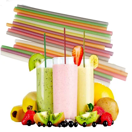 

Natural disposable biodegradable pasta drinking straw colorful edible rice straw, Red, yellow, black, orange, green etc