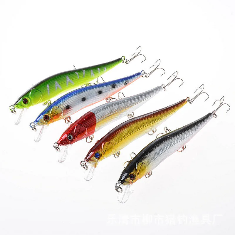 

Sinking Minnow Bait 11.5cm/13.1g Artificial Plastic Dot Fishing Hard Baits Lifelike Bionic 3D Eyes Pencil Fishing Bait With Hook