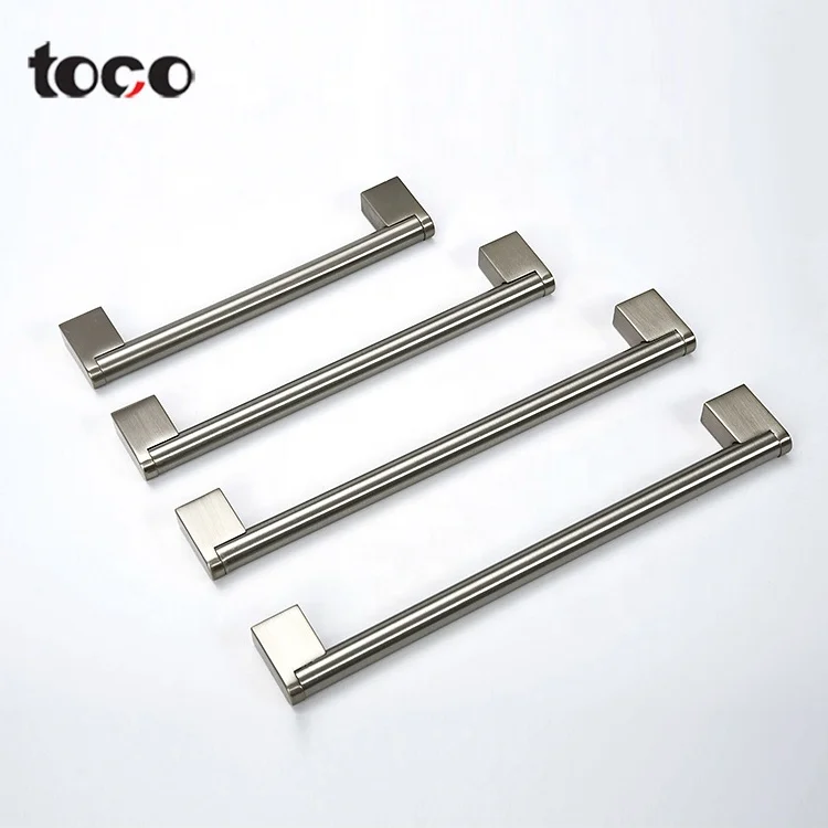 TOCO Furniture Stainless Steel Drawer Pull Aluminum Kitchen Cabinet Knobs Professional Manufacturer's Fitting for Dresser Use