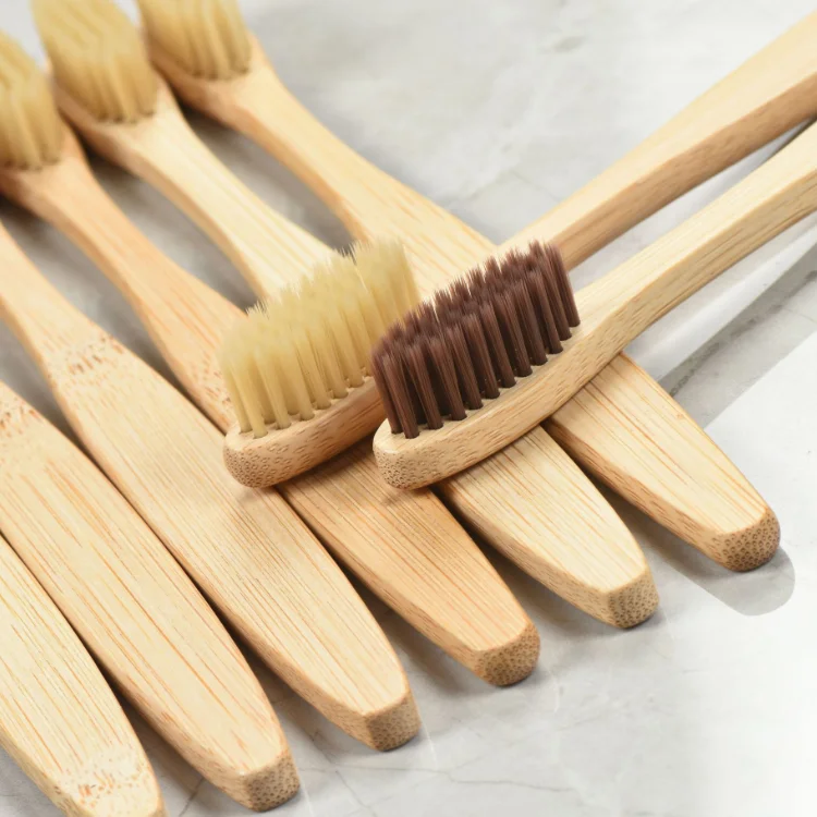 

100% Organic biodegradable custom Eco- friendly oem bamboo toothbrush by nature wholesale