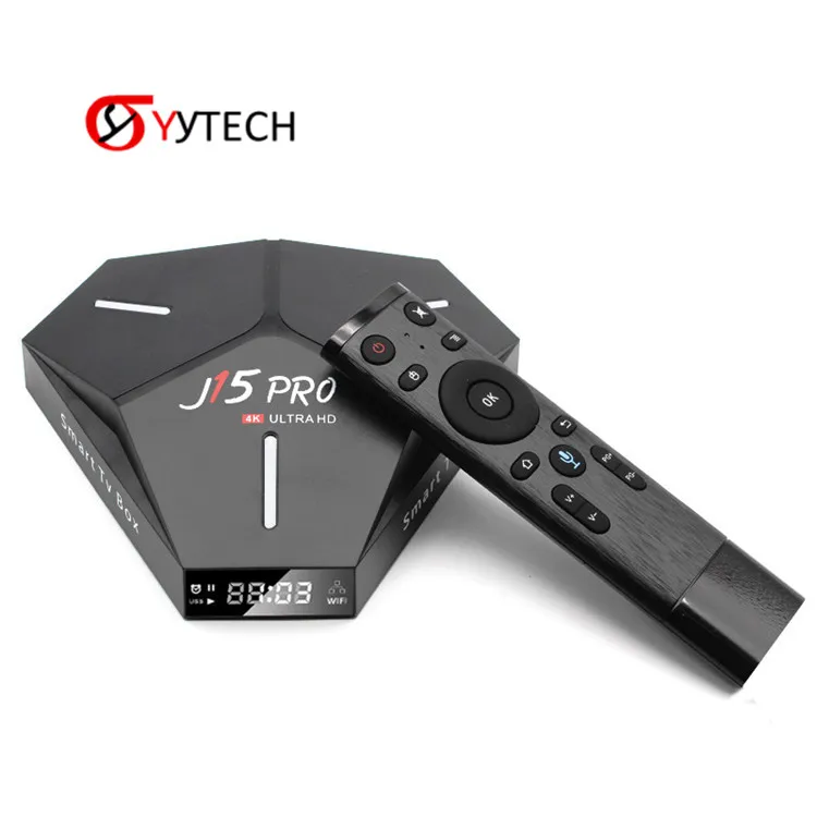 

SYYTECH 2020 New J15Pro Rk3328 Quad-Core Andriod9.0 Set top Box 4GRAM 32GROM 2.4G/5Gwifi BT Voice Remote control Smart TV Box