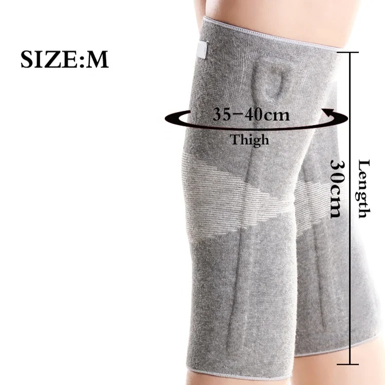 

Meniscus injury knee pad sports Men and women thin knee basketball leg protector, Grey, black