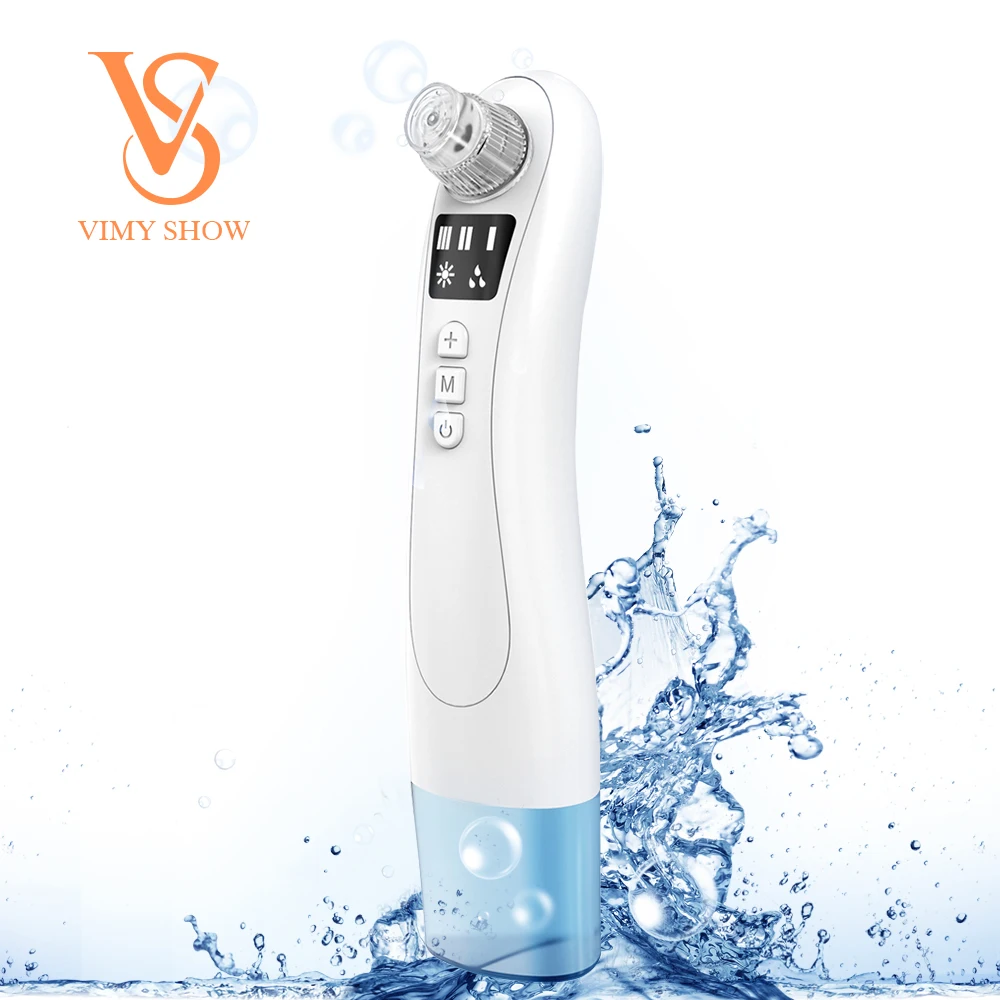 

Handheld Oxygen Water Circulation Small Bubbles Pore Cleanser Suction Blackhead Remover Vacuum Mini Beauty Instrument, White