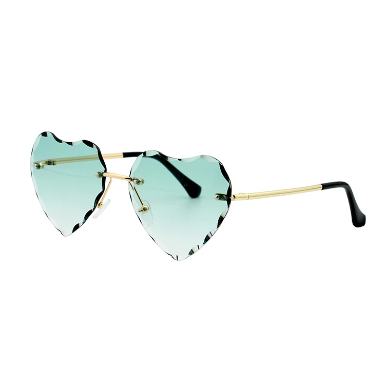 

Summer Ocean Vacation Children Eyeglasses Kids Rimless Love Heart Cute Sun Glasses Sunglasses