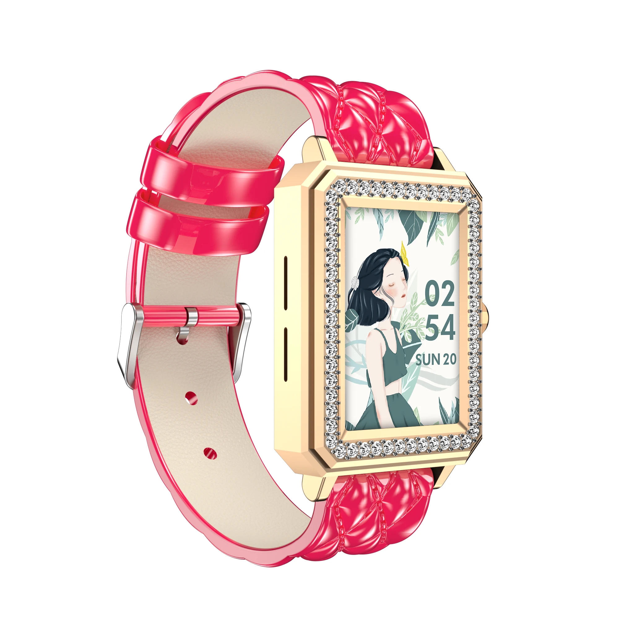 

M66 Smartwatch Fitness Band Bracelet Heart Rate with Password Full Touch Screen Smart Watch for Women Watch Dial Call Sport Oem