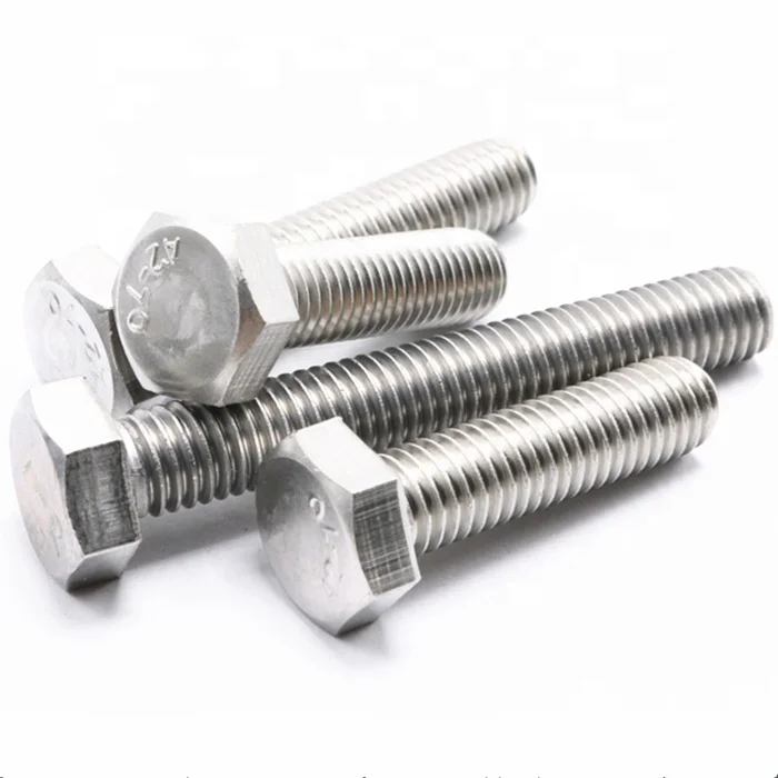 
M1.6-M14 grade A2-70 Metric stainless steel Hex head bolts 
