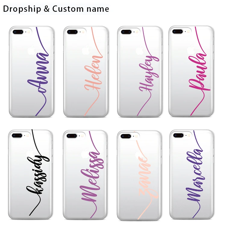 

Dropship diy custom name logo design phone case